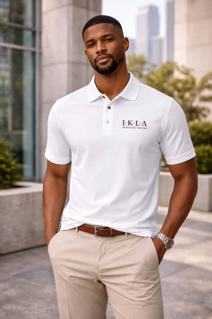 IKLA Minimalist Polo T-Shirt Confidence Statement Casual Wear Empowerment Streetwear Tee