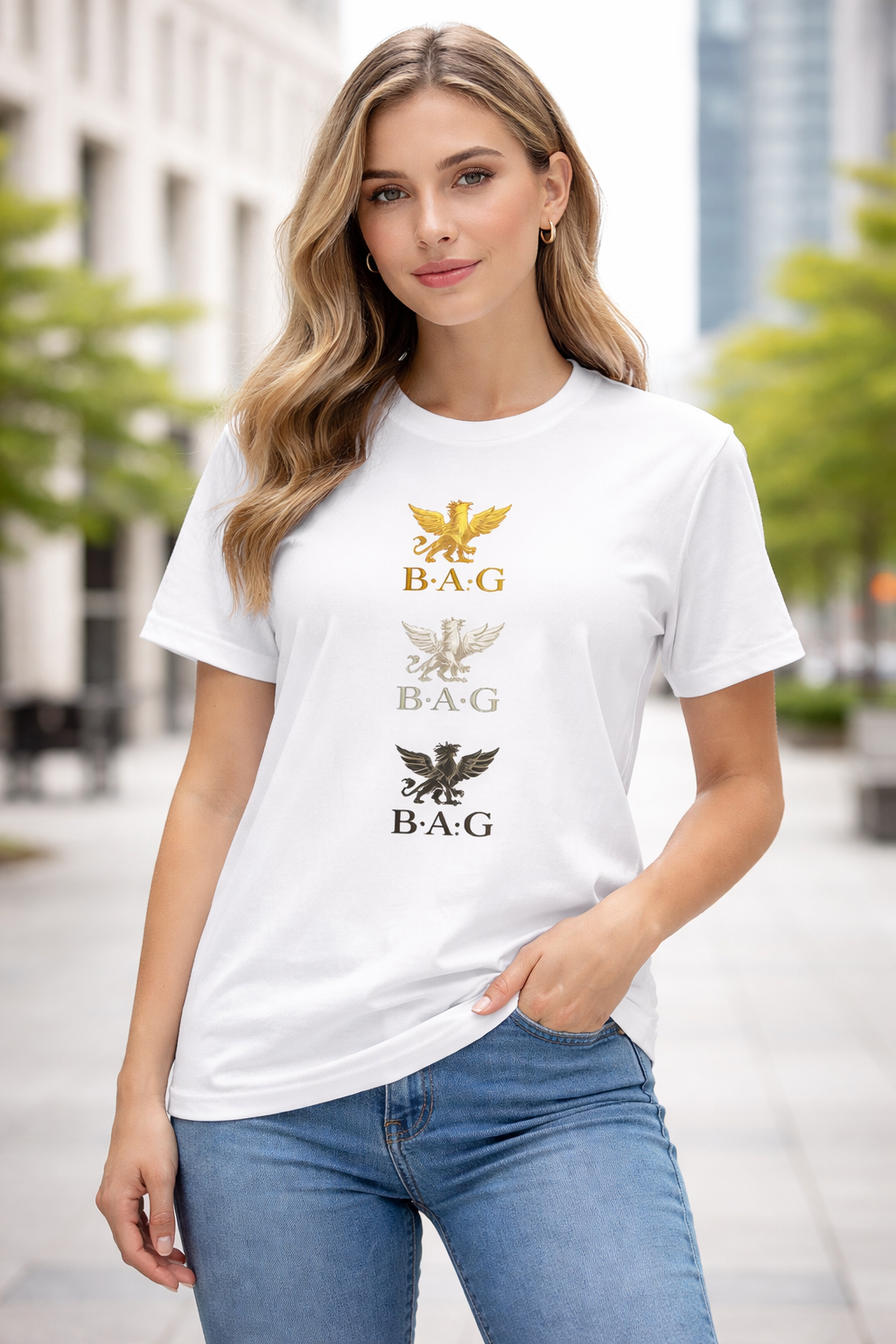 Luxury Eagle B.A.G Graphic T-Shirt – Premium Minimal Streetwear Tee